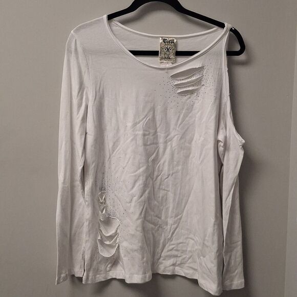 Vocal USA White Long/Sleeveless Tee - Picture 1 of 6